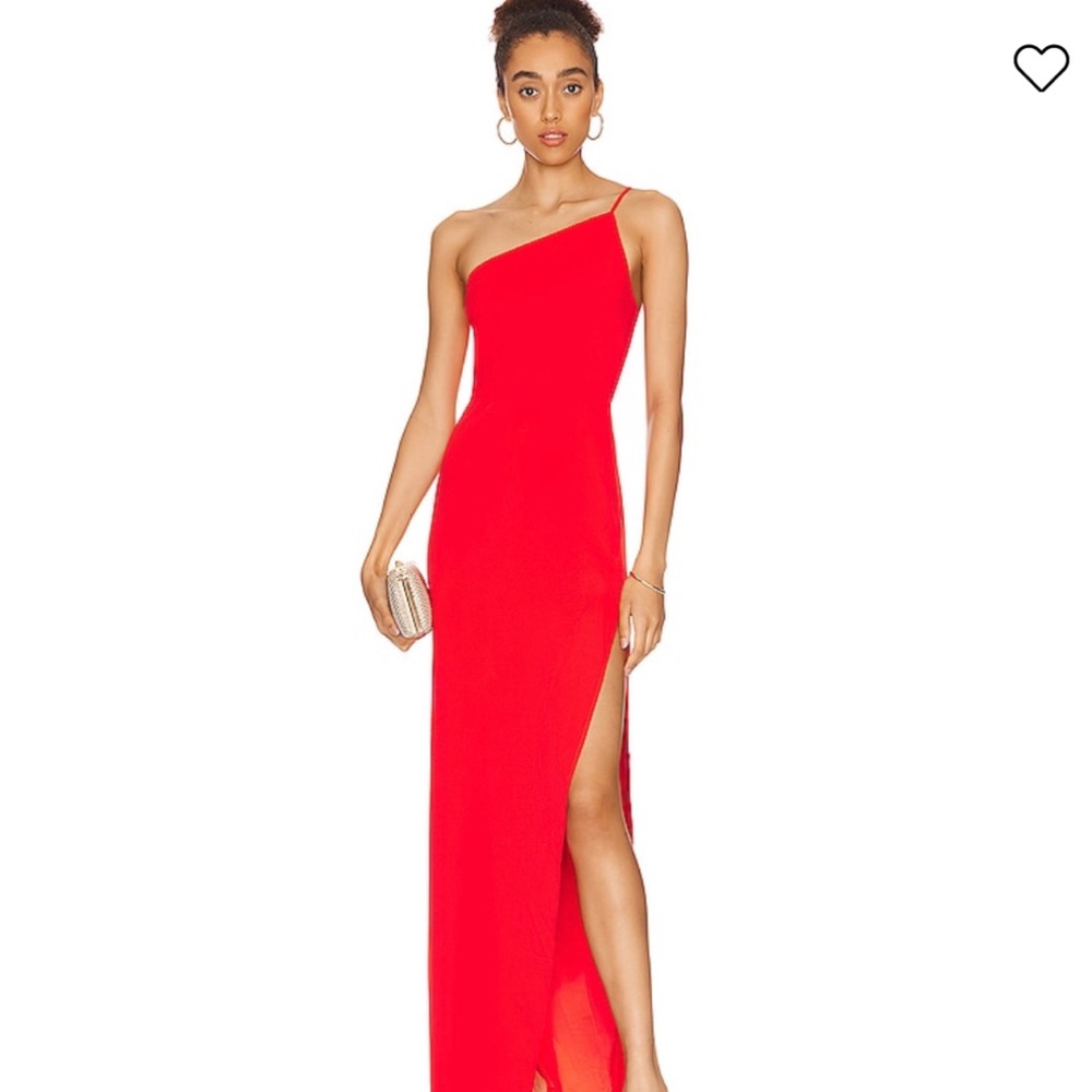 Lazo Gown in Hot Red